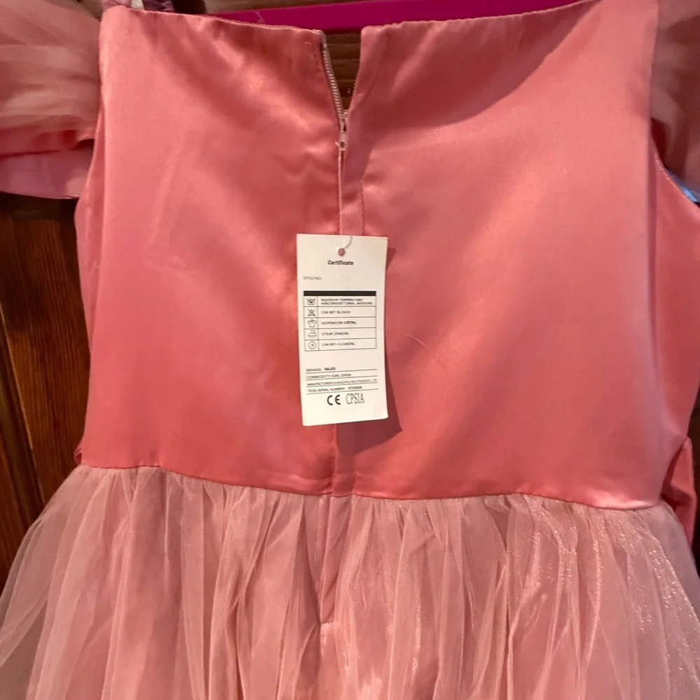 Elegant Pink Floral Dress kids